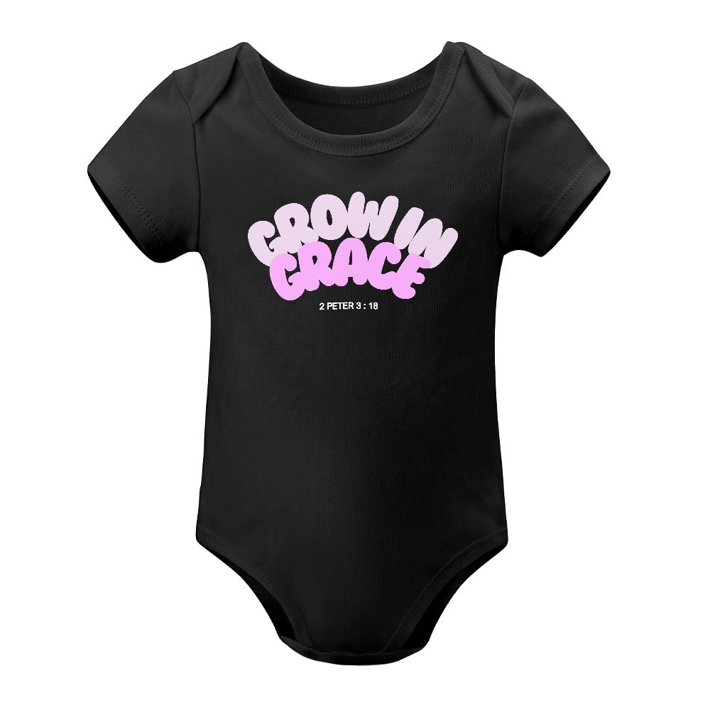 Grow in Grace - Short -Sleeve Baby's Bodysuit