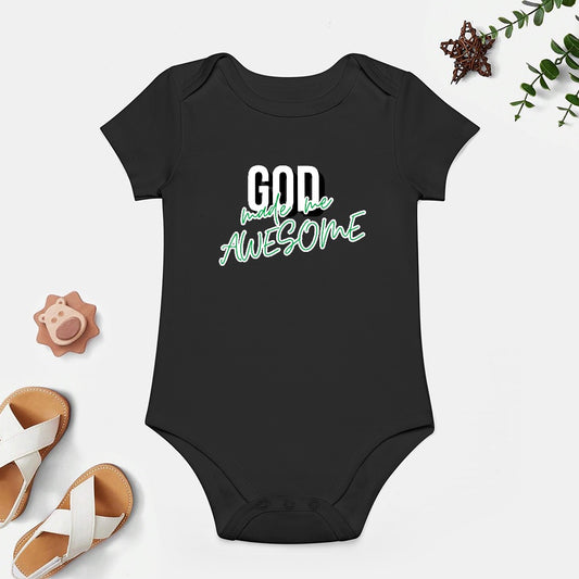 God Made me awesome - Short -Sleeve Baby's Bodysuit