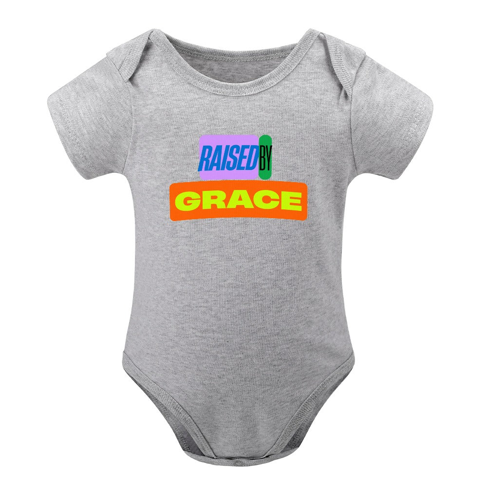 Raised by Grace - Short -Sleeve Baby's Bodysuit
